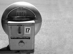 Parking Meter with Copy Space                         
