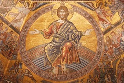 Mosaics in Baptistery of St. John in Firence, Italy