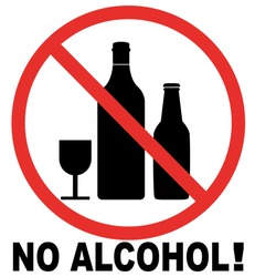 NO ALCOHOL SIGN