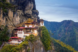 Taktsang Dzongkha also known as the Taktsang Palphug Monastery and the Tiger's Nest, is a Himalayan Buddhist sacred site located in cliffs of the upper Paro valley in Bhutan