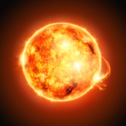 The Sun, half way through it's main-sequence evolution.