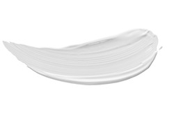 close up of beauty cream isolated on white on white background
