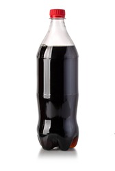 Cola bottle. Isolated on white background with clipping path