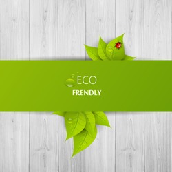Green eco abstract design, Vector illustration eps 10