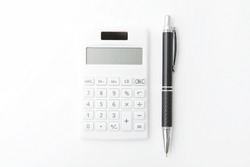 the calculator on white background