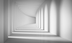 3D render abstract corridor  high quality photo