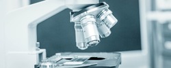 Subject table microscope and interchangeable lenses. Microscope is the main research tool in many scientific laboratories