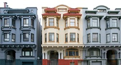 Victorian style street of San Francisco