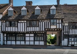 Tudor timber framed building in the town of East Grinstead, West Sussex