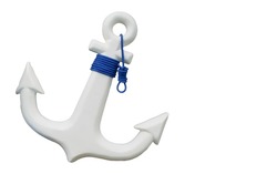 anchor,white anchor isolated on white background