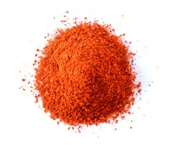 Cayenne pepper on white background