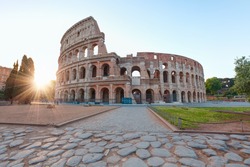Colosseum in Rome - Colosseum is the  best famous known architecture and landmark in Rome, Italy