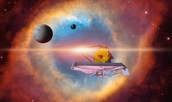 James Webb Space Telescope in Space 