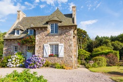 Beautiful house in french brittany typical.