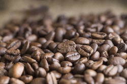 Coffee beautiful smell beans background 