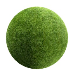 grass ball isolated