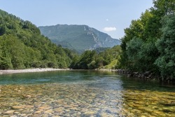 View to the river in Montenegro. Tara canyon.