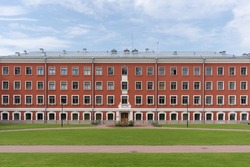 Jelgava Palace also known as Mitava Palace designed by Russian Baroque architect Bartolomeo Rastrelli in Jelgava, Latvia