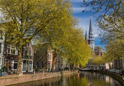 Gouda cityscape - Netherlands - architecture background