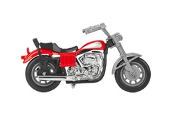 Toy motorbike isolated on white background