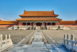 Taihemen gate of supreme harmony imperial palace Forbidden City of Beijing China