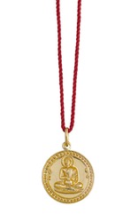 Necklace Buddha image isolated on white