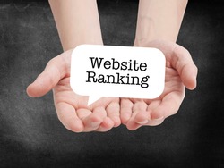 Website Ranking written on a speechbubble