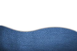 Blue leather texture closeup, useful as background with space for simple text 