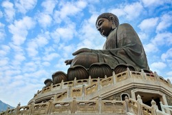 The Big Buddha in Hong Kong near Po Lin Monastery