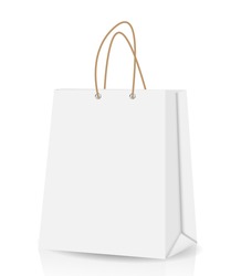 Empty Shopping Bag  for advertising and branding vector illustration