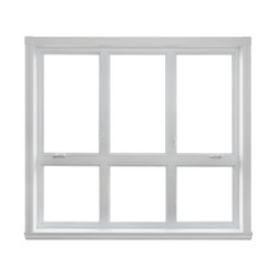 Modern window isolated on white background, with copy space.