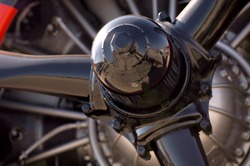 Close up Image of Vintage aircraft propeller