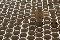 cardboard tube to roll paper and fabric