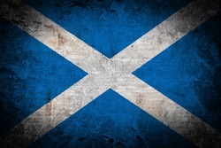 Grunge Scotland flag 