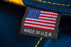 Made in USA label textile