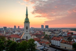 Bratislava, Slovakia sunrise cityscape