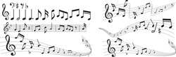 illustration of note music icon