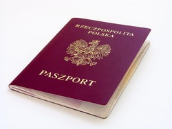 Polish red passports.