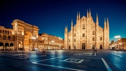 Milan Duomo cathedral at dawn Italy travel destinations
