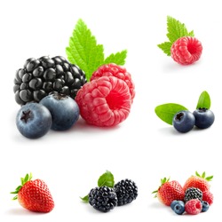 berry theme  mix composed of different images