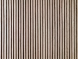 Wood lath wall decoration made by solid wood,vertical slim lines pattern design,backdrop interior design. 