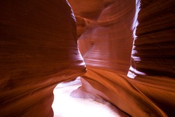 Antelope Canyon is a slot canyon located on Navajo land near Page, Arizona.