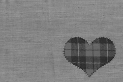 Background - the heart attached to threads