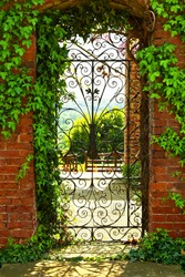 A gate in leafs