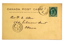 Old post office issued postcard dated 1900.