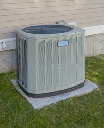 Heating and AC unit used in a residential home