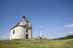 Slovakia - Holy cross baroque chapel on the hill Siva brada - Spis