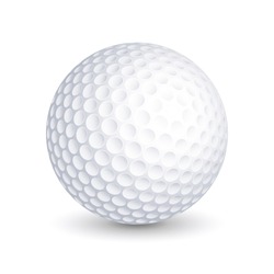 Golf ball. Vector illustration