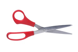 scissors on white 