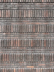 Modern stone brickwall in close-up in the Nederlands.